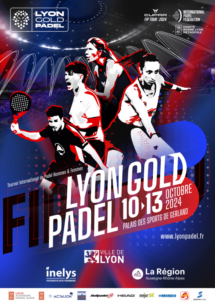 affiche lyon gold padel 2024